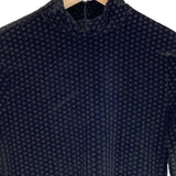 Blusa en velvet cuello alto