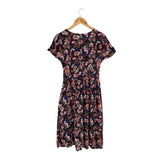 Vestido midi manga corta