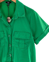 Camisa crop manga corta