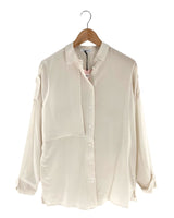 Camisa en seda manga larga