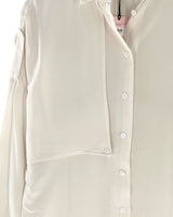 Camisa en seda manga larga