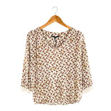 Blusa manga 3/4 cuello en V