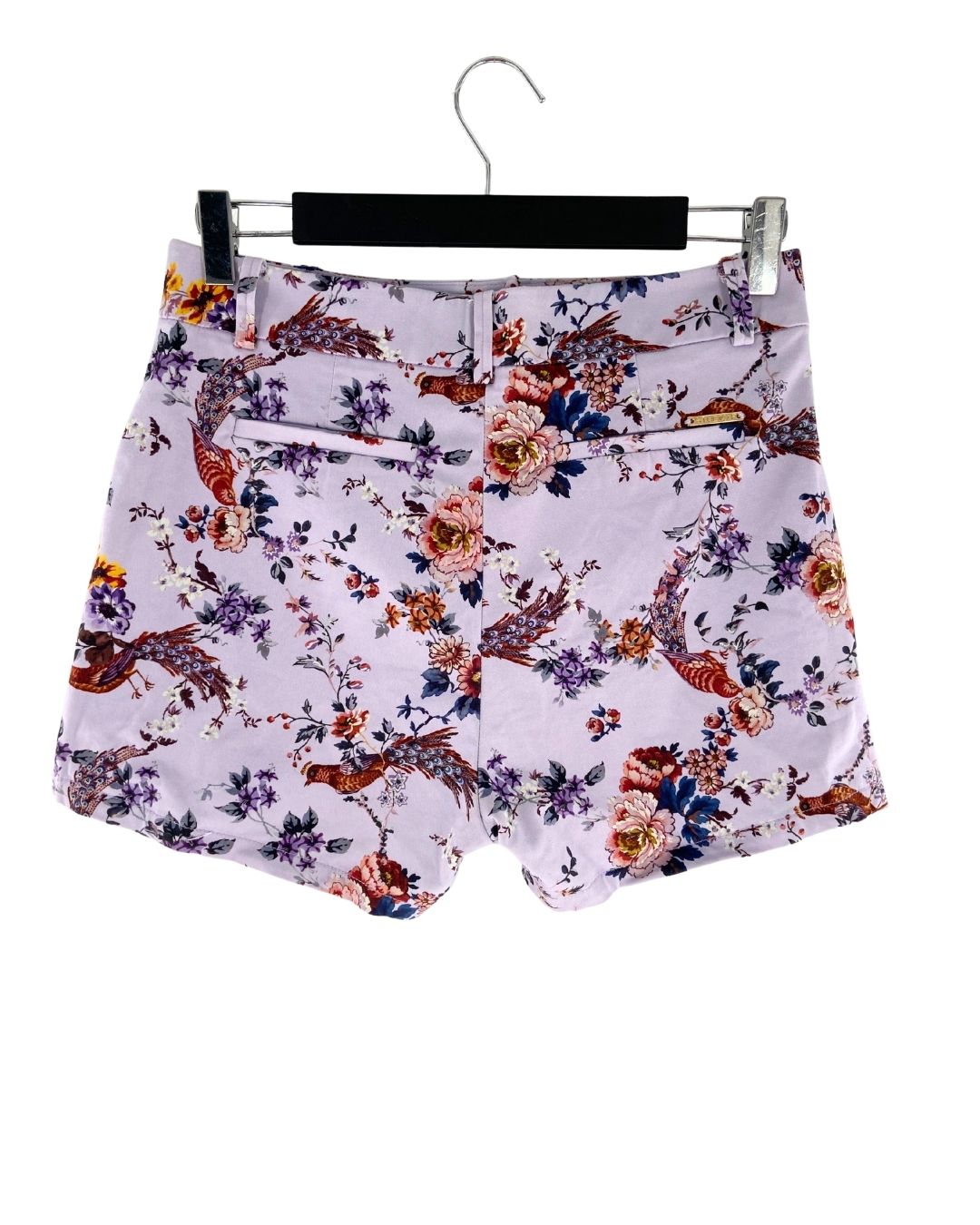 Short mini print flores