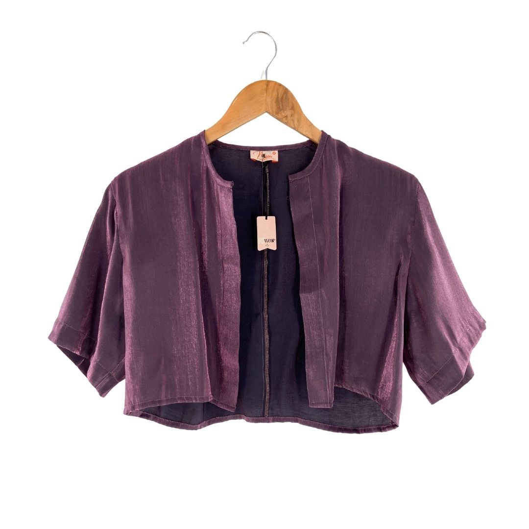 Chaqueta crop soft abierta