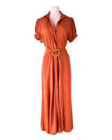 Maxi vestido abotonado