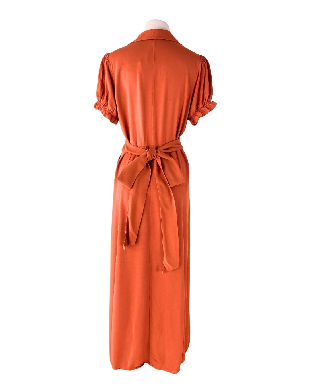 Maxi vestido abotonado