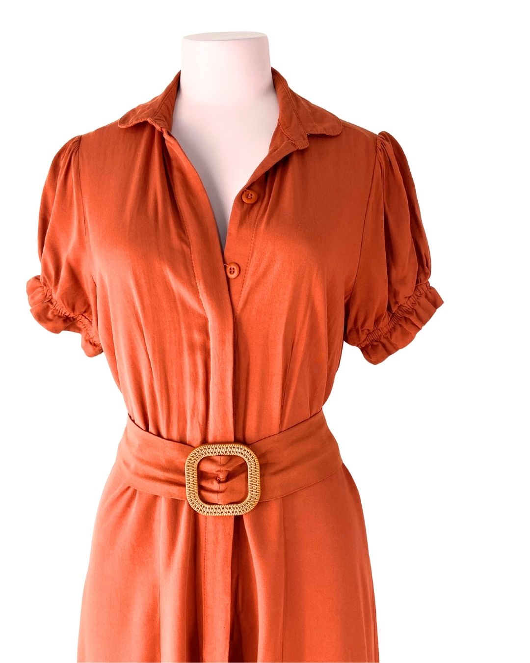 Maxi vestido abotonado