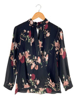 Blusa cruzada manga larga