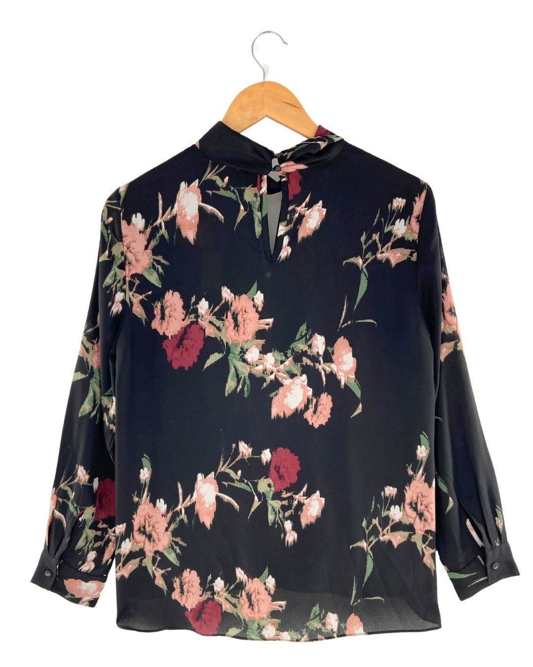 Blusa cruzada manga larga