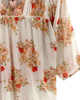 Blusa print flores