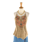 Blusa efecto gamuza