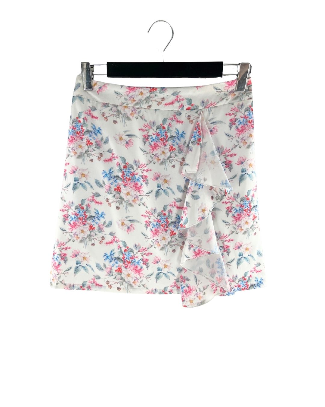 Falda mini satinada