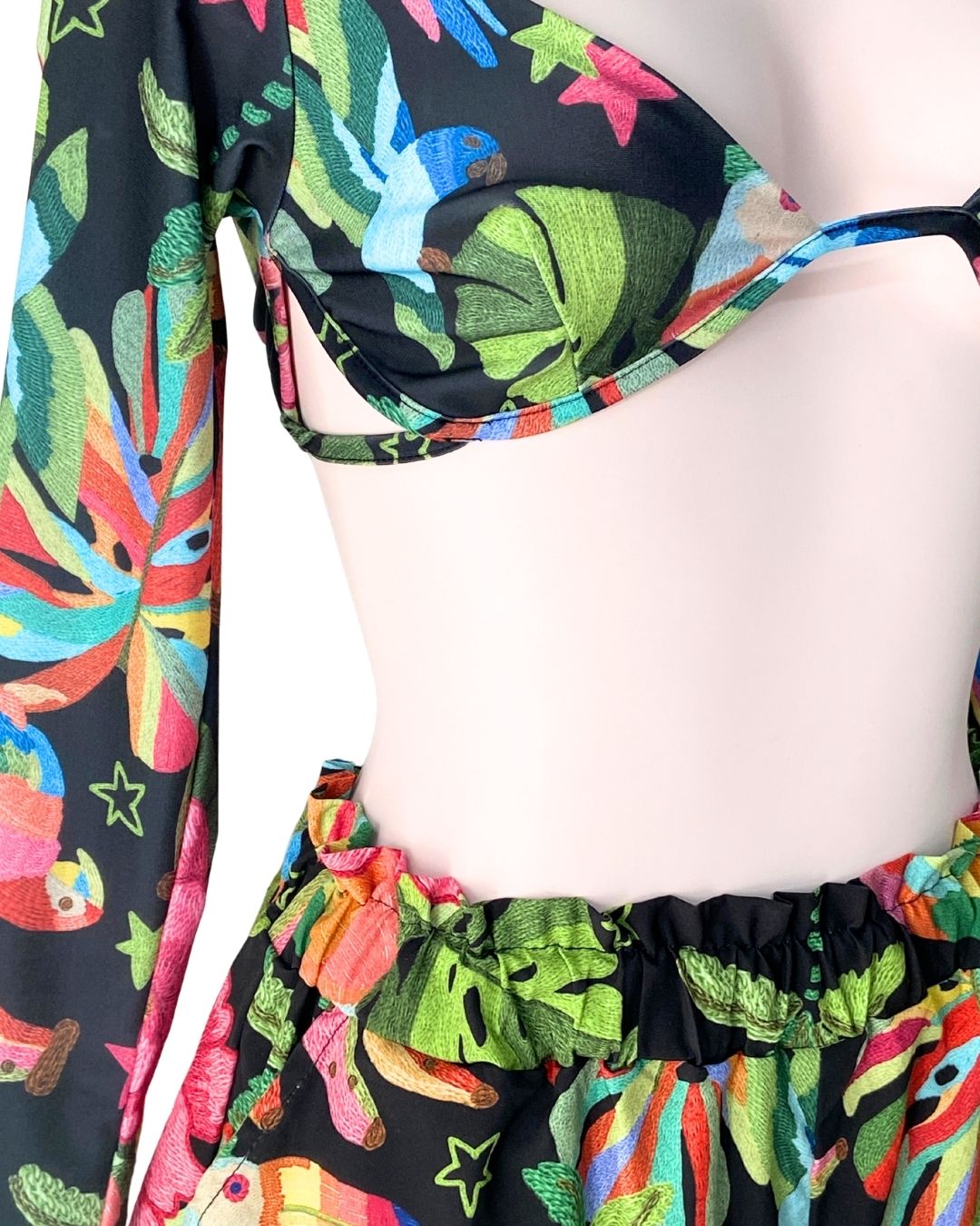 Set crop y short estampados