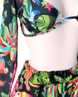 Set crop y short estampados