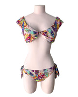 Bikini anudado con print