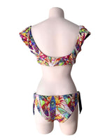 Bikini anudado con print