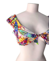 Bikini anudado con print