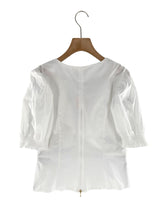 Blusa manga encauchada anudada