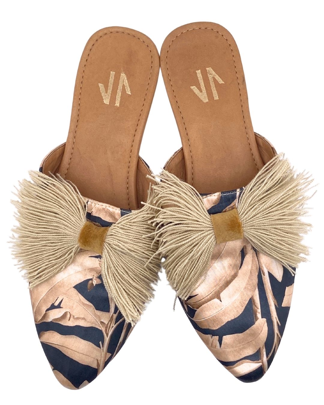 Mules planos animal print