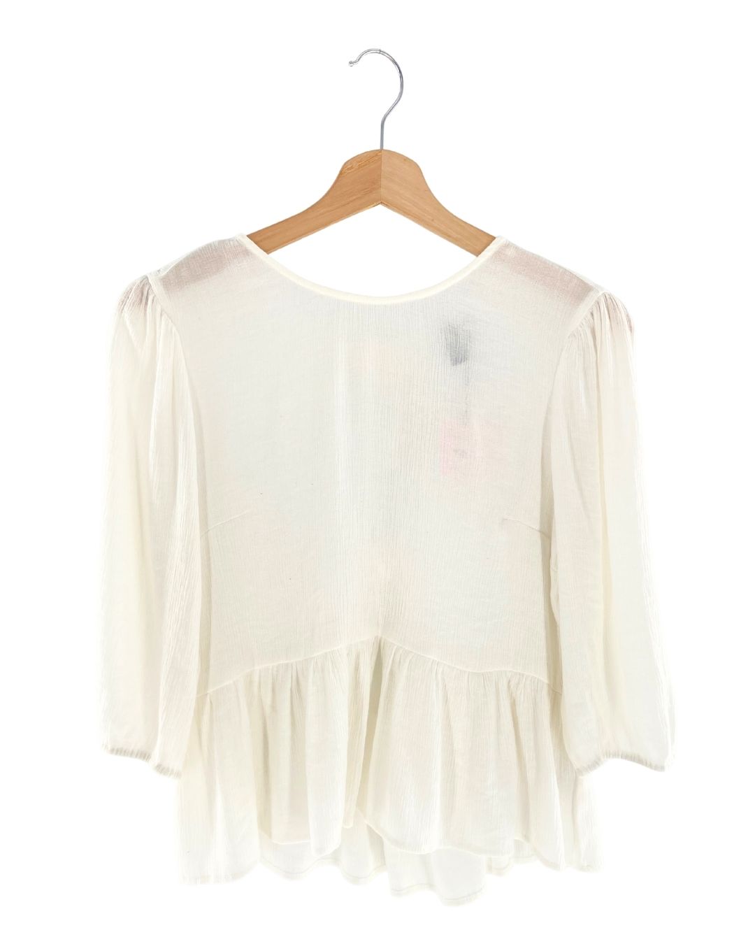Blusa manga 3/4 con textura