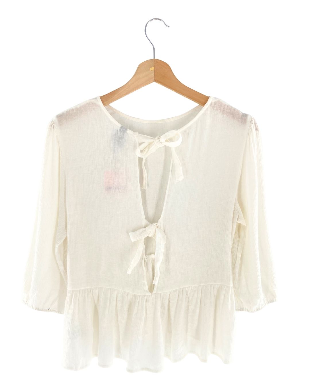 Blusa manga 3/4 con textura