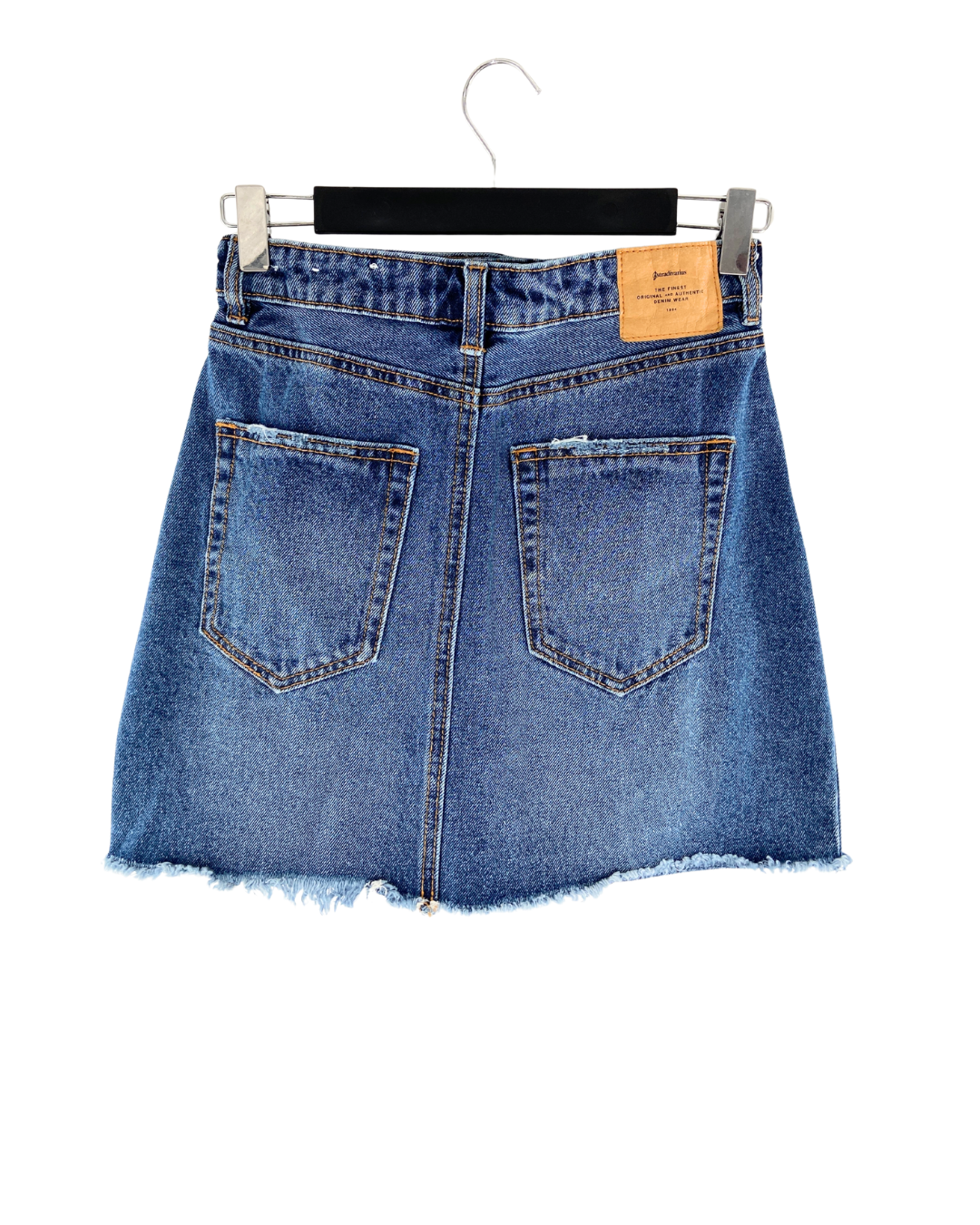 Falda mini en denim