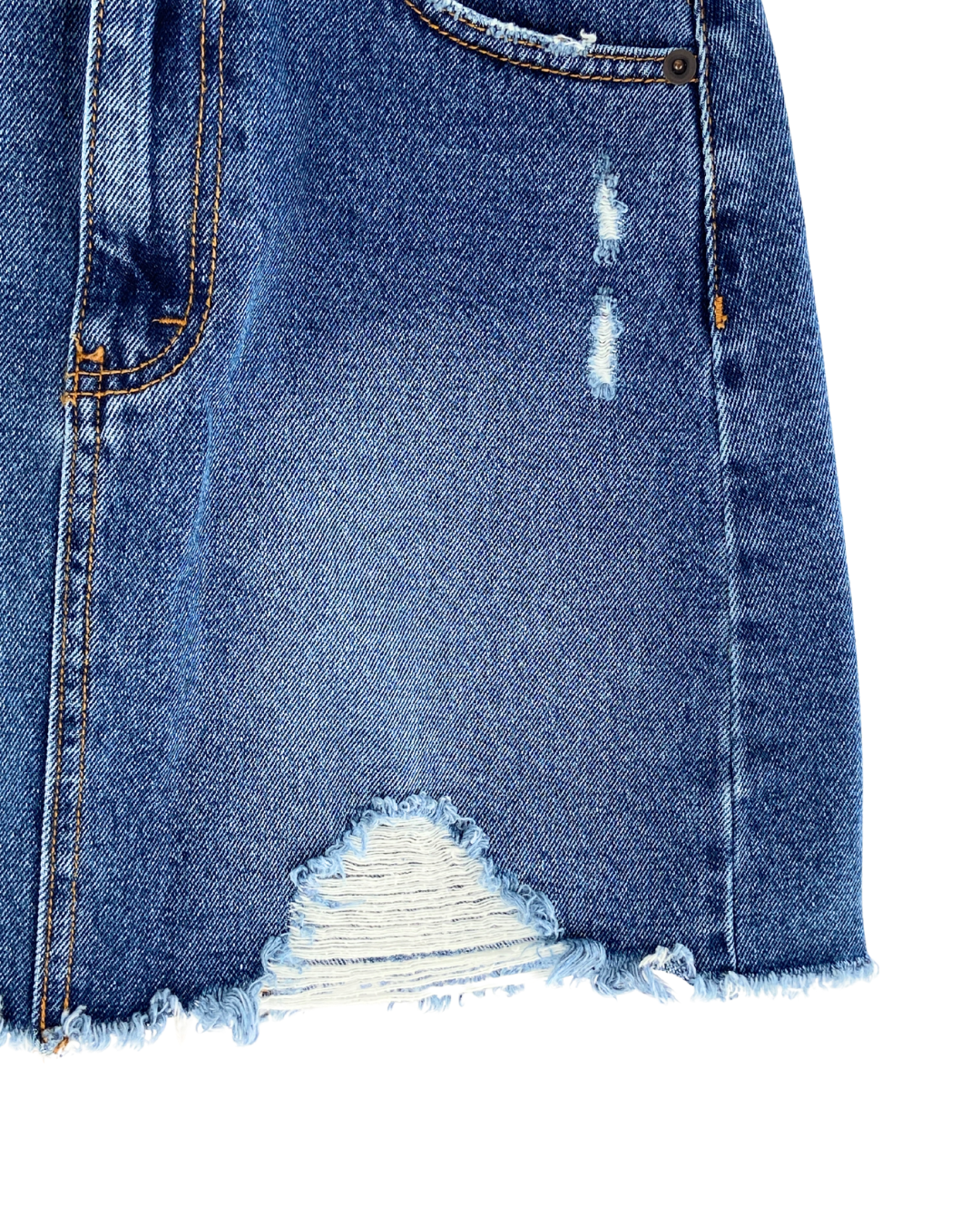 Falda mini en denim