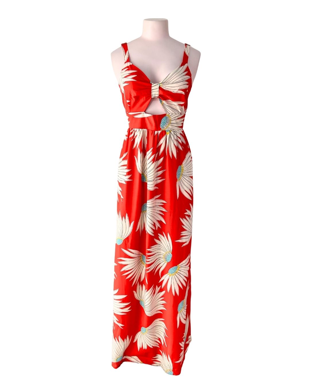 Maxi vestido print flores