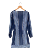 Vestido midi con print anudado