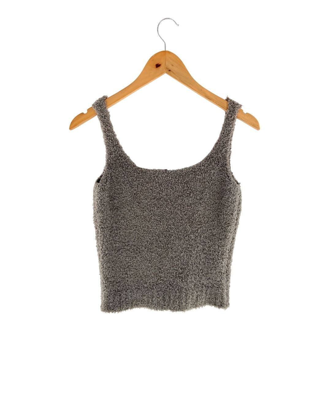 Blusa de tiras afelpada