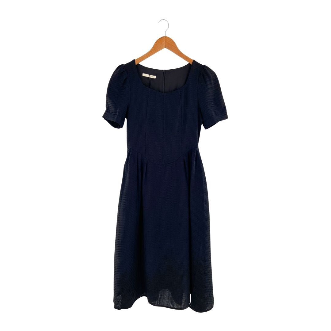 Vestido midi manga corta
