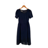 Vestido midi manga corta