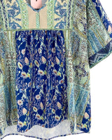 Blusa manga corta satinada