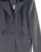 Chaqueta midi satinada