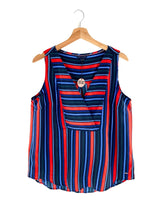 Blusa sleeveless a rayas