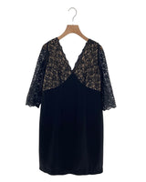 Vestido midi con blonda