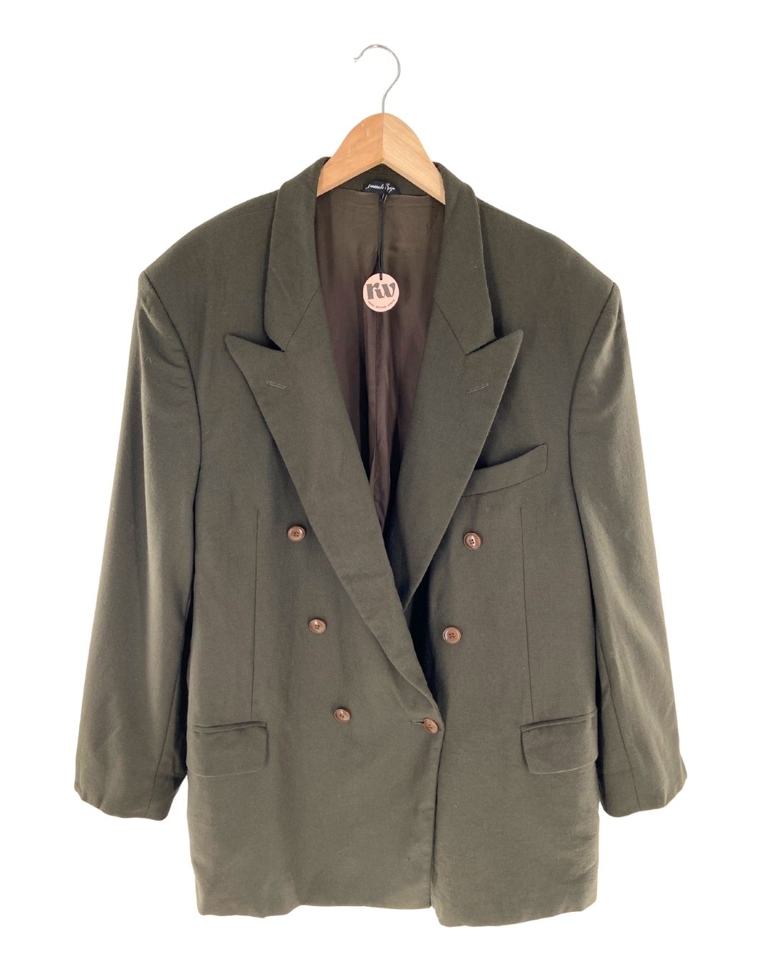 Blazer oversize paño 100% lana