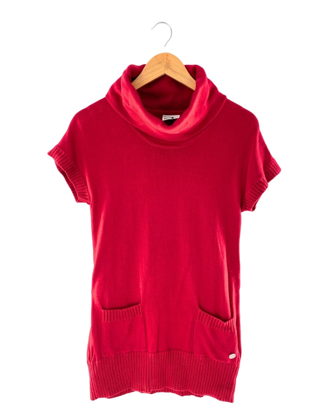 Blusa tejida midi manga corta
