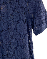 Blusa manga corta en blonda