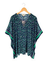 Blusa amplia lace up delantero
