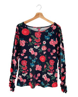 Blusa licrada print flores