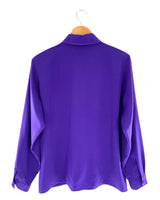Camisa satinada con bordado