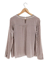 Blusa manga larga print