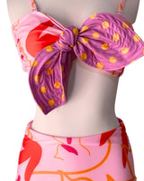 Bikini top de tiras y anudado