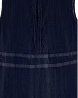 Vestido midi en blonda corte A
