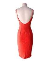 Vestido midi de tiras