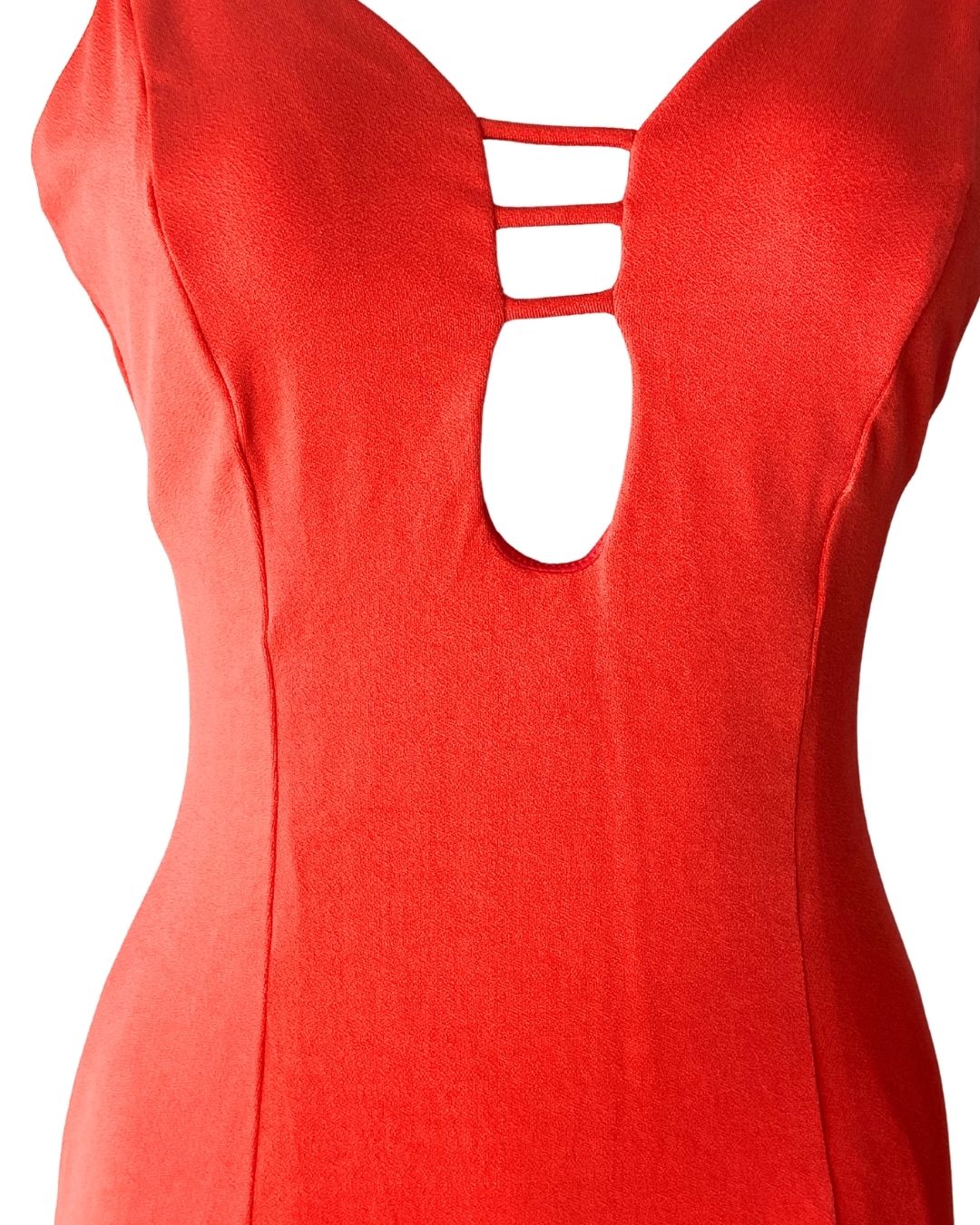 Vestido midi de tiras