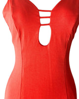 Vestido midi de tiras
