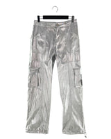 Pantalón tipo cargo metalizado
