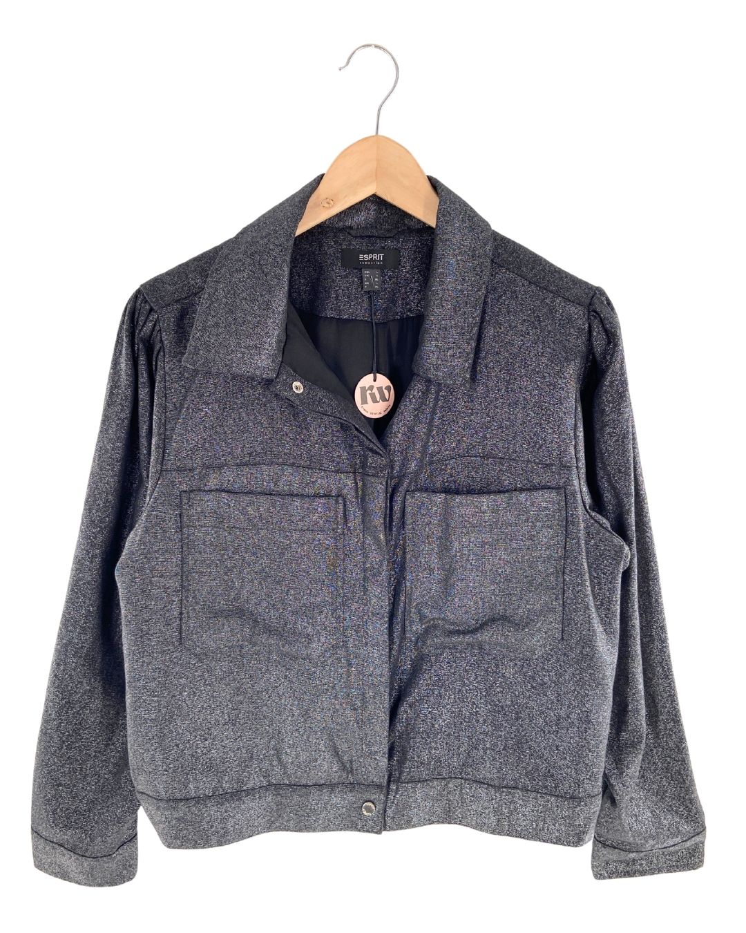 Chaqueta crop delgada